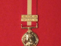MINIATURE CANADA GENERAL SERVICE MEDAL RED RIVER AND FENIAN RAID 1866 MEDAL