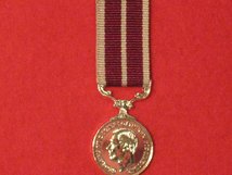 MINIATURE MERITORIOUS SERVICE MEDAL MSM GVI COINAGE HEAD MEDAL