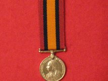MINIATURE QUEENS SOUTH AFRICA MEDAL QSA CONTEMPORARY MEDAL