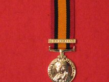 MINIATURE QUEENS SOUTH AFRICA MEDAL RHODESIA CLASP