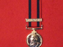 MINIATURE TRANSPORT MEDAL WITH SOUTH AFRICA 1899 1902 CLASP MEDAL