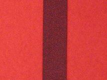 MINIATURE ARMY LSGC PRE 1917 QV OR E VII MEDAL RIBBON ALL RED.