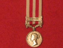 MINIATURE INDIAN MUTINY MEDAL 1857 1858 WITH DELHI CLASP MEDAL CONTEMPORARY GF MEDAL