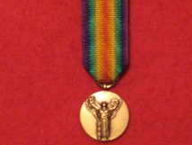 MINIATURE FRANCE FRENCH VICTORY MEDAL WW1 WORLD WAR 1 MEDAL