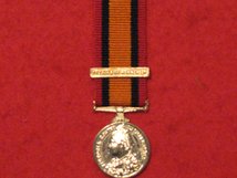 MINIATURE QUEENS SOUTH AFRICA MEDAL DEFENCE OF KIMBERLEY CLASP.