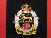 ROYAL HAMPSHIRE REGIMENT BLAZER BADGE