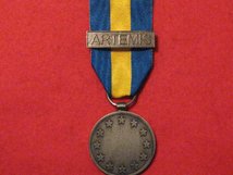 FULL SIZE EU MEDAL WITH ARTEMIS CLASP REPLACEMENT MEDAL.