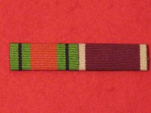 DEFENCE MEDAL & ARMY LSGC MEDAL RIBBON SEW ON BAR