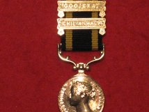 MINIATURE PUNJAB MEDAL WITH CHILIANWALA AND GOOJERAT CLASPS