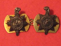 PRINCESS OF WALES ROYAL REGIMENT PWRR MILITARY COLLAR BADGES