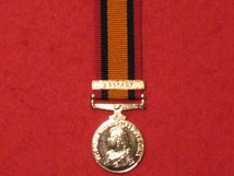 MINIATURE QUEENS SOUTH AFRICA MEDAL BELFAST CLASP MEDAL