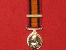 MINIATURE QUEENS SOUTH AFRICA MEDAL DEFENCE OF LADYSMITH CLASP MEDAL