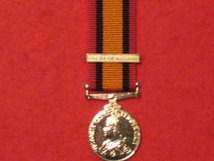 MINIATURE QUEENS SOUTH AFRICA MEDAL RELIEF OF MAFEKING CLASP