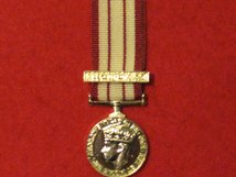 MINIATURE NAVAL GENERAL SERVICE MEDAL 1915 1962 MINE SWEEPING 1945-51 CLASP MEDAL GVI