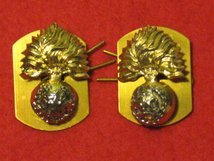ROYAL REGIMENT OF WALES RRW REGIMENT MILITARY COLLAR BADGES PLATE AND PIN TYPE.