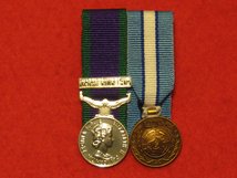 MINIATURE COURT MOUNTED GSM NORTHERN IRELAND AND UN CYPRUS MEDALS