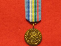 MINIATURE UNITED NATIONS CENTRAL AFRICAN REPUBLIC CHAD MEDAL MINURCAT MEDAL