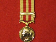 MINIATURE INDIAN MUTINY MEDAL 1857 1858 WITH DELHI CLASP