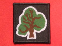BRITISH ARMY 46TH INFANTRY DIVISION NORTH MIDLANDS FORMATION BADGE TREE BADGE WW2 AND CURRENT
