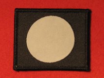 BRITISH ARMY 7TH INFANTRY DIVISION FORMATION BADGE WW2 WHITE CIRCLE IN BLACK SQUARE