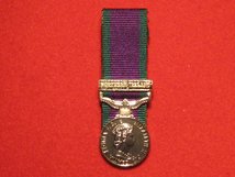 MINIATURE COURT MOUNTED CSM CAMPAIGN SERVICE MEDAL WITH NORTHERN IRELAND CLASP MEDAL