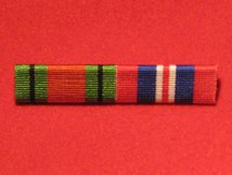 DEFENCE MEDAL AND END OF WAR MEDAL 1939 45 MEDAL RIBBON BAR PIN ON