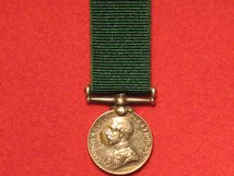 MINIATURE COLONIAL AUXILIARY FORCES LONG SERVICE MEDAL QV QUEEN VICTORIA CONTEMPORARY MEDAL