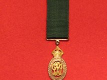 MINIATURE INDIAN VOLUNTEER FORCES OFFICERS DECORATION MEDAL GV CONTEMPORARY GF