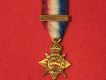 MINIATURE 1914 STAR MEDAL WITH MONS CLASP