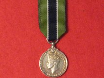 MINIATURE COLONIAL POLICE MERITORIOUS SERVICE MEDAL MSM GVI CONTEMPORARY MEDAL