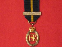 MINIATURE ARMY EMERGENCY RESERVE DECORATION MEDAL EIIR