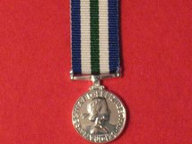 MINIATURE ROYAL NAVAL RESERVE LSGC MEDAL 3RD TYPE EIIR MEDAL