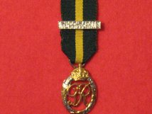 MINIATURE EFFICIENCY DECORATION MEDAL WITH TERRITORIAL BAR 1930 GVI MEDAL