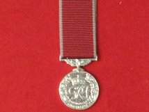 MINIATURE BRITISH EMPIRE MEDAL BEM WITH CIVILIAN RIBBON MEDAL GVI