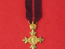 MINIATURE OBE MILITARY 1ST TYPE MEDAL