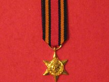 MINIATURE BURMA STAR MEDAL WW2