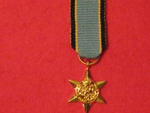 MINIATURE AIR CREW EUROPE STAR MEDAL WW2 