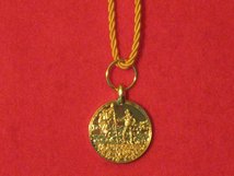 MINIATURE EGYPT MEDAL 1801 WITH GOLD CORD RIBBON