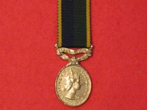 MINIATURE EFFICIENCY MEDAL TAVR POST 1969 MEDAL EIIR CONTEMPORARY MEDAL