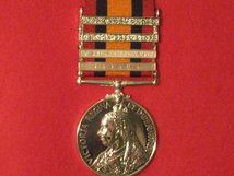 FULL SIZE QUEENS SOUTH AFRICA MEDAL QSA WITH 4 CLASPS REPLACEMENT MEDAL.