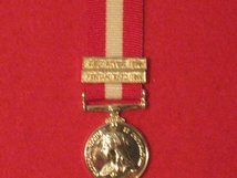 MINIATURE CANADA GENERAL SERVICE MEDAL RED RIVER AND FENIAN RAID 1866 MEDAL