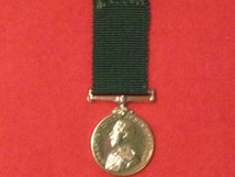 MINIATURE COLONIAL AUXILIARY FORCES MEDAL LONG SERVICE MEDAL GV CONTEMPORARY MEDAL