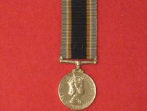 MINIATURE CEYLON POLICE LONG SERVICE GOOD CONDUCT MEDAL LSGC EIIR TYPE II 