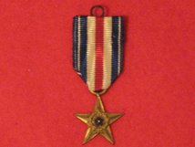 MINIATURE USA UNITED STATES OF AMERICA SILVER STAR MEDAL