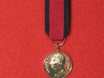 MINIATURE WATERLOO MEDAL 1815 SILVER PLATED