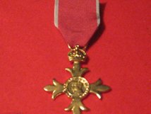 FULL SIZE OBE CIVIL RIBBON MUSEUM STANDARD COPY MEDAL WITH RIBBON