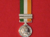 MINIATURE KINGS SOUTH AFRICA MEDAL KSA 1901 AND 1902 CLASPS