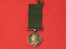 MINIATURE VOLUNTEER LONG SERVICE MEDAL EDWARD VII SWIVEL HEAD CONTEMPORARY MEDAL GF