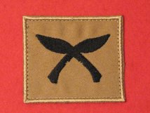 TACTICAL RECOGNITION FLASH BADGE ROYAL GURKHA RIFLES BUFF TRF BADGE