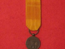 MINIATURE HOLLAND ARMY LONG SERVICE FAITHFULL SERVICE BRONZE MEDAL